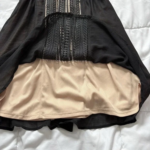 NWT Michael Costello X Revolve Mini Dress Womens XS Black Pink Fairy Whimsigoth - Picture 6 of 10